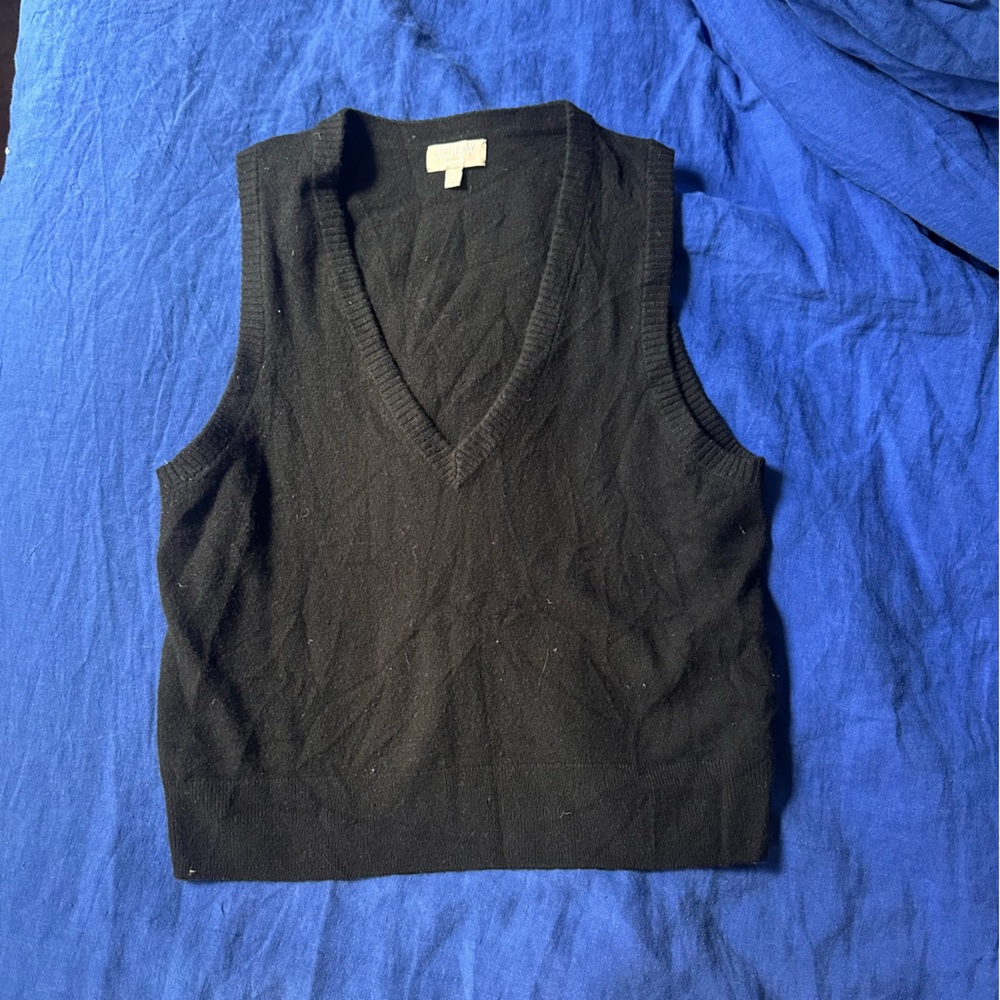 JCREW Cropped cashmere sweater vest